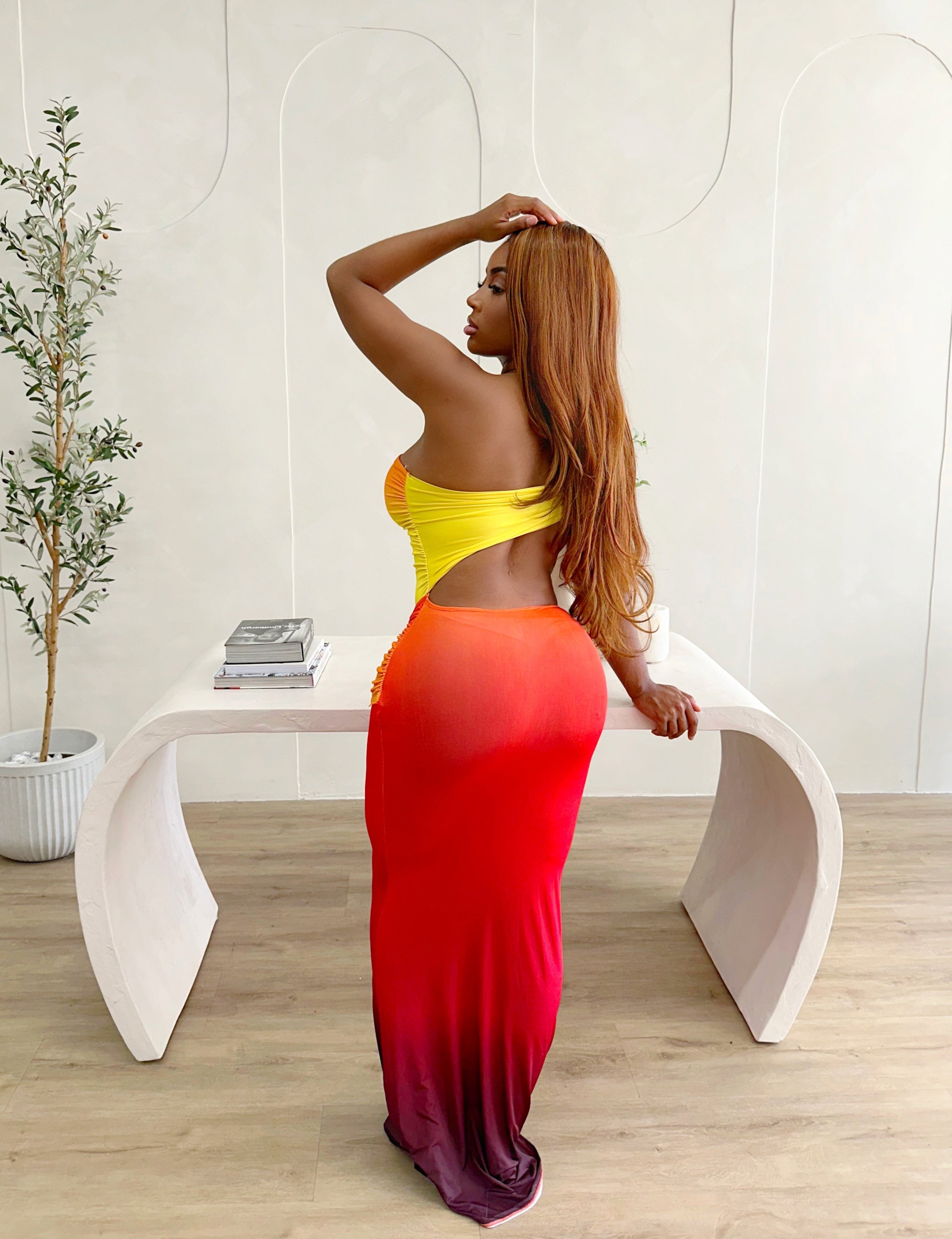 "PHI PHI ISLANDS" sunset dress