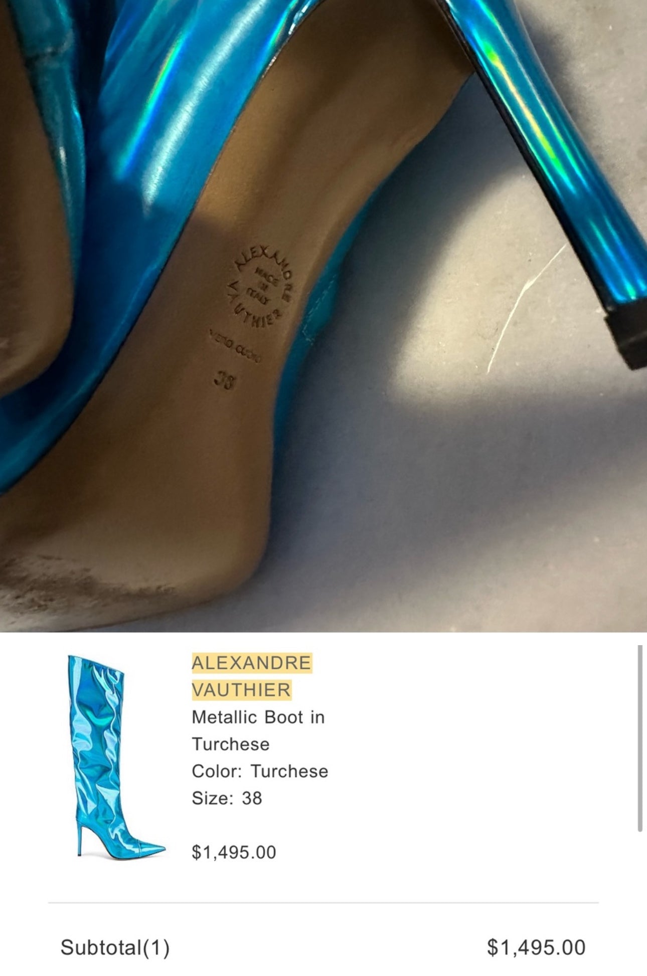 Alexandre Vauthier blue - 38