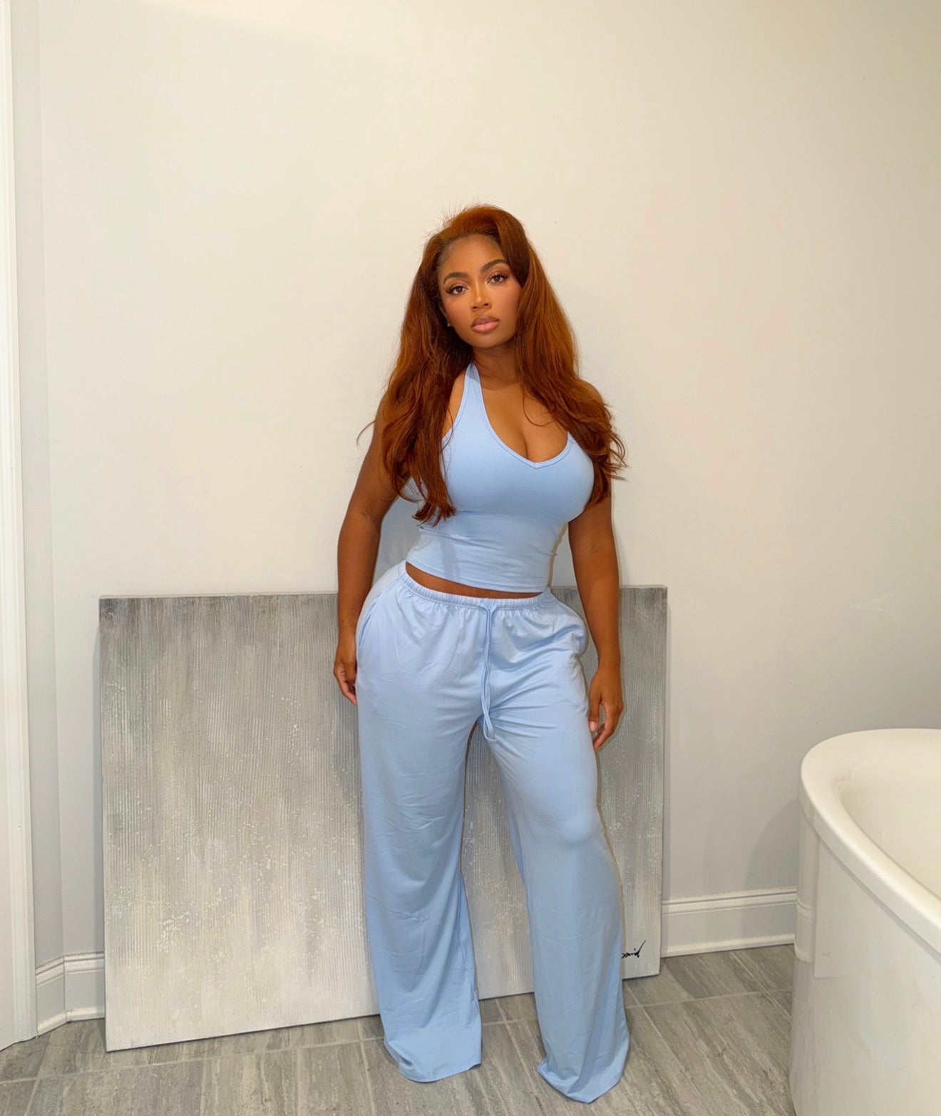 “FIRST CLASS” lounge pant set
